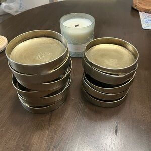 2 Uttermost Industrial Candle Holders Rustic Metal Contemporary Decor 4.5”W